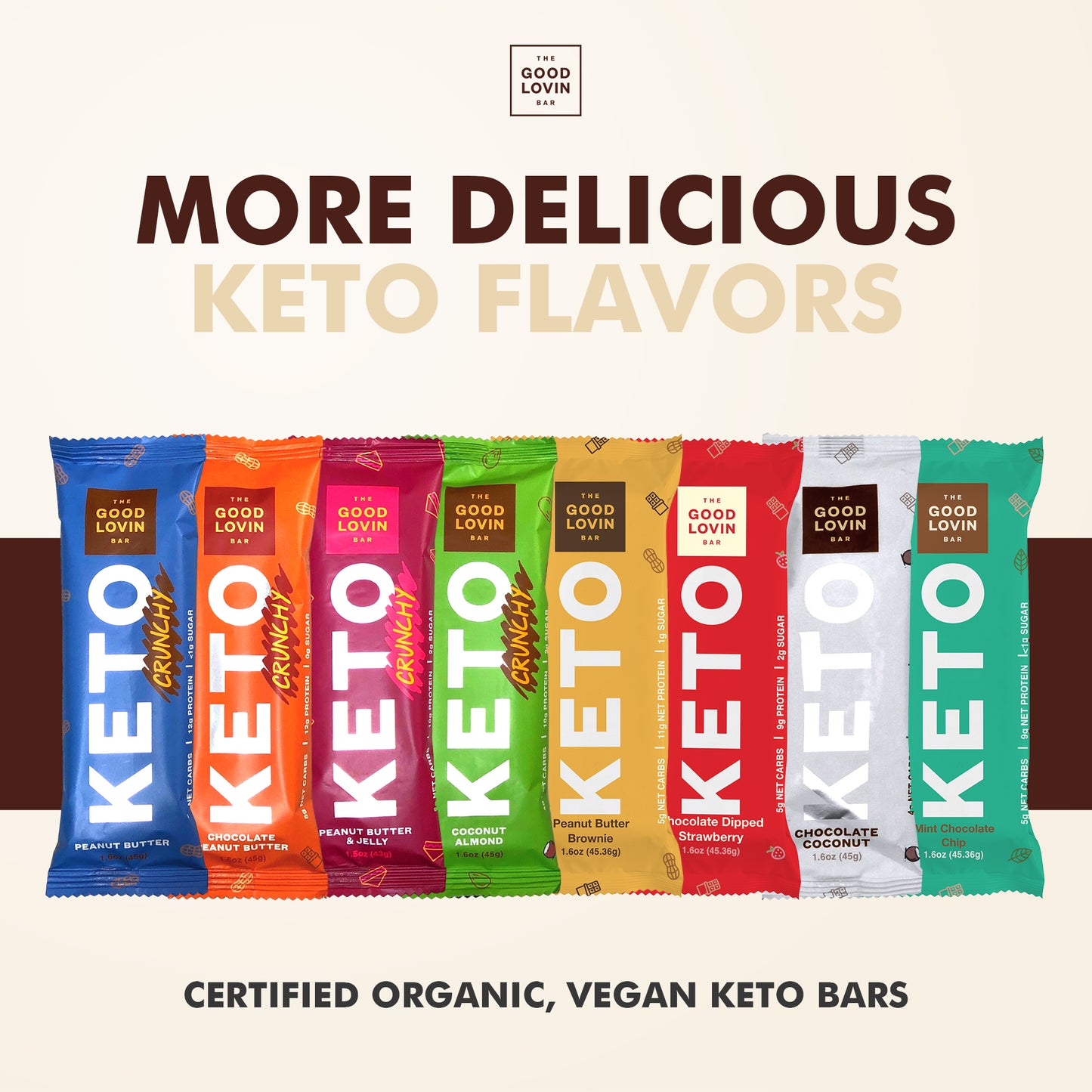 SAMPLER PACK - BEST ORGANIC KETO BAR (8ct)