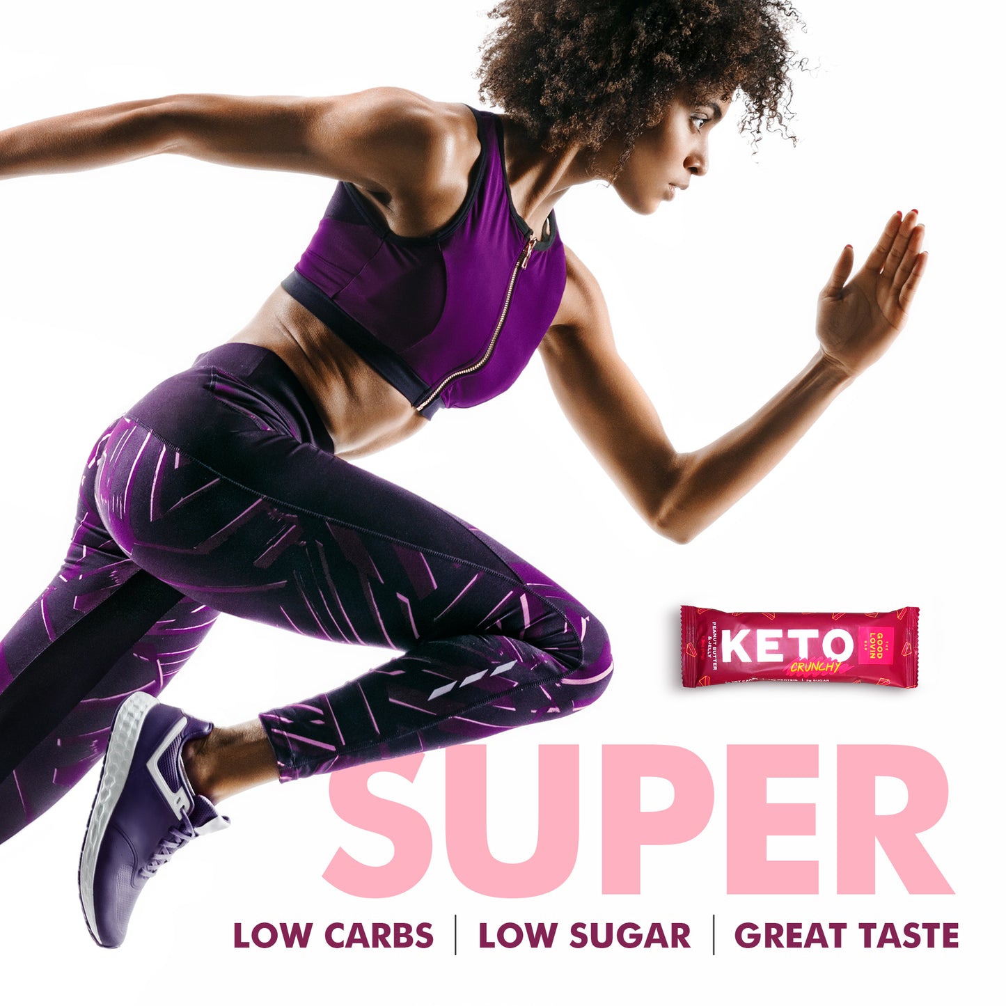 BEST ORGANIC KETO BAR “CRUNCHY” Peanut Butter & Jelly (4ct)