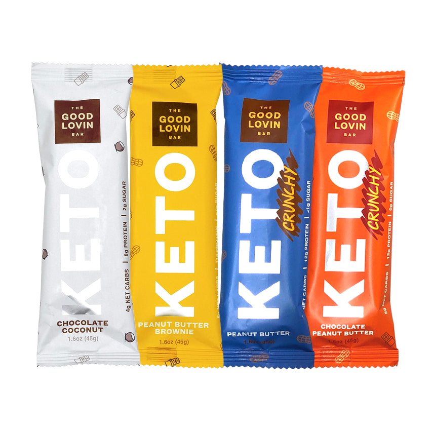 TOP FLAVOR SAMPLER PACK - BEST ORGANIC KETO BAR (4pk) - Limit 1 per household
